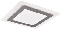 TRIO LED Deckenlampe MORGAN 45 x 45 cm nickelfarbig