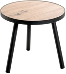 Beistelltisch 40 x 40 cm braun/schwarz