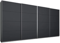 Kleiderschrank PANORAMA 361 x 62 cm NB grau metallic