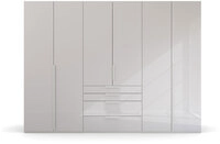 Kleiderschrank PURISMA Seidengrau/ Glas Seidengrau