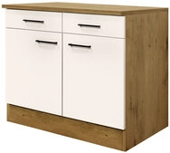 Unterschrank Avila Magnolia matt/Lancelot Oak ca.100cm