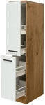 K&uuml;chen Apothekerschrank AVILA Eiche /wei&szlig; matt