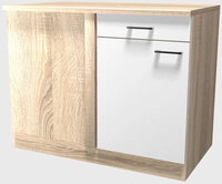 K&uuml;chen Eckunterschrank JACK 100 cm braun