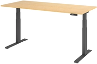 Stehtisch 180 x 129 x 80 cm Ahorn/ Graphit