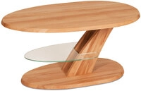 Couchtisch 100 x 65 x 48 cm Buche massiv Braun