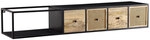 Lowboard 150 x 35 cm Akazie massiv und Eisen
