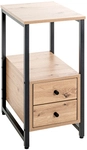 Beistelltisch 30 x 40 cm braun/schwarz