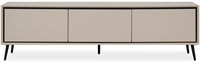 Lowboard ARONA 175 x 50 cm sandfarben/schwarz