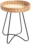 Beistelltisch &Oslash; 41 cm natur/schwarz