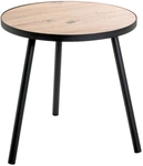 Beistelltisch 50 x 50 cm braun/schwarz