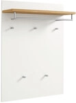 VOSS Garderobenpaneel SALEA Lack 80 x 109 cm wei&szlig;/Eiche furniert