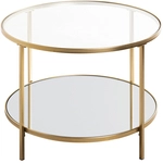 Beistelltisch PORTO 60 x 45 cm goldfarbig