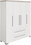 PAIDI Kleiderschrank KIRA Kreidewei&szlig;/ Eiche-Nautik