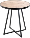 Beistelltisch 48 x 48 cm braun/schwarz
