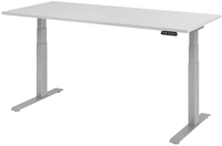 Stehtisch 180 x 129 x 80 cm Grau/ Silber