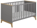 PAIDI Babybett STEN 70 x 140 cm grau/ braun