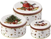 Villeroy & Boch Weihnachten Keksdosen 3tlg, Set WINTER COLLAGE ACCESSOIRES
