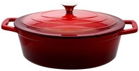 Br&auml;ter Gusseisen rund 13 x 27 x 42,5 cm Kirschrot