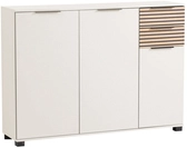 Schuhschrank ALEXA 141,9 x 105,5 cm cremebeige/braun