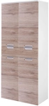 Bad-Hochschrank MARS braun/wei&szlig; 4-t&uuml;rig