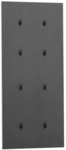 Hakenpaneel ALEXA 49 x 109 cm schwarz