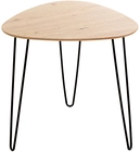 Beistelltisch BERGEN2 &Oslash; 40 cm Eiche-Dekor/schwarz