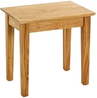 Beistelltisch 43 x 42 cm Eiche massiv braun