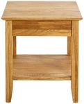 Beistelltisch 45 x 45 cm Eiche massiv braun