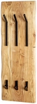 Wandgarderobe 36 x 100 cm Akazie Massivholz/schwarz
