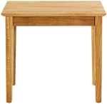 Beistelltisch 56 x 52 cm Eiche massiv braun
