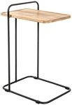 Beistelltisch 35 x 49 cm Eiche massiv/schwarz