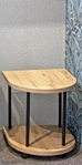 Beistelltisch IMOLA &Oslash; 40 cm Eiche-Dekor hell/schwarz