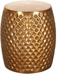 Beistelltisch rund 32 cm Goldfarbig