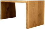 holz4home Massivholzbank 140 x 45 cm Eiche ge&ouml;lt mit Baumkante
