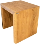 holz4home Massivholzbank 40 x 45 cm Eiche ge&ouml;lt mit Baumkante