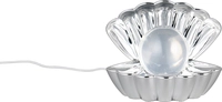 RL LED Dekoleuchte SHELLY, Kunststoff, 17,5 x 14,5 x 12,5 cm Chromfarbig