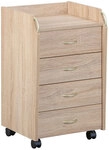 Rollcontainer ROBIN 36x65x40 cm Sonoma-Eiche Dekor
