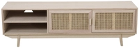 TV-Lowboard 150 x 45 cm Braun/ Rattan