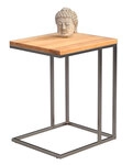 Beistelltisch 38 x 62 x 43 cm Holz massiv braun