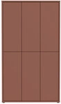 Schuhschrank ARDON 109 x 35 x 192 cm lackiert Terrakotta
