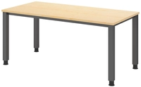 Schreibtisch 160 x 83,5 x 80 cm Ahorn/ Graphit