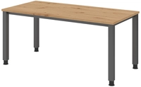Schreibtisch 160 x 83,5 x 80 cm Asteiche/ Graphit