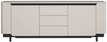 Sideboard VODOL 205x78 cm Sand/Schwarz