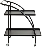 Servierwagen 68 x 71 cm schwarz