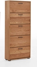 Schuhschrank 78 x 170&nbsp;cm Eiche furniert/ge&ouml;lt