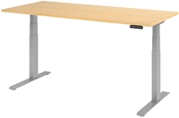 Stehtisch 180 x 129 x 80 cm Ahorn/ Silber