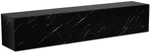Lowboard 160 x 30 x 30 cm Marmoroptik Schwarz/Wei&szlig;