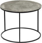 Beistelltisch PADMA 60 x 60 cm silberfarbig/schwarz