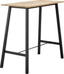Bartisch FENOR 120 x 60 cm Eiche Massiv ge&ouml;lt