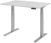 Stehtisch 120 x 129 x 80 cm Grau/ Silber